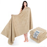 American Soft Linen Bekos 35x70 Inch Jumbo Bath Sheet Set of 2 – Extra Large 100% Cotton Turkish Bath Towels
