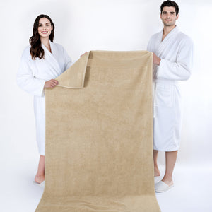 American Soft Linen Bekos 35x70 Inch Jumbo Bath Sheet Set of 2 – Extra Large 100% Cotton Turkish Bath Towels
