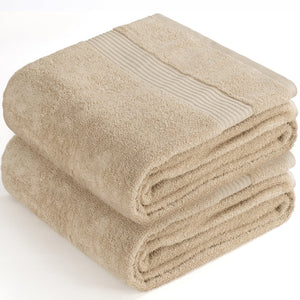 American Soft Linen Bekos 35x70 Inch Jumbo Bath Sheet Set of 2 – Extra Large 100% Cotton Turkish Bath Towels