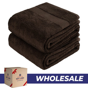American Soft Linen Bekos 35x70 Inch Jumbo Bath Sheet Set of 2, Wholesale 100% Cotton Turkish Towel Set
