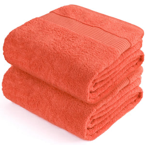 American Soft Linen Bekos 35x70 Inch Jumbo Bath Sheet Set of 2 – Extra Large 100% Cotton Turkish Bath Towels