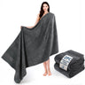 American Soft Linen Bekos 35x70 Inch Jumbo Bath Sheet Set of 2 – Extra Large 100% Cotton Turkish Bath Towels