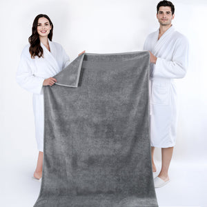 American Soft Linen Bekos 35x70 Inch Jumbo Bath Sheet Set of 2 – Extra Large 100% Cotton Turkish Bath Towels