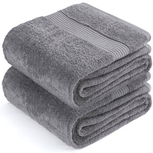 American Soft Linen Bekos 35x70 Inch Jumbo Bath Sheet Set of 2 – Extra Large 100% Cotton Turkish Bath Towels