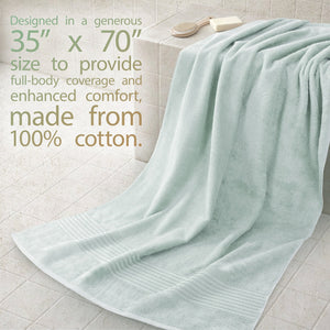American Soft Linen Bekos 35x70 Inch Jumbo Bath Sheet Set of 2 – Extra Large 100% Cotton Turkish Bath Towels