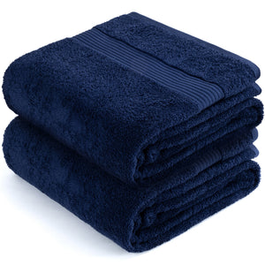 American Soft Linen Bekos 35x70 Inch Jumbo Bath Sheet Set of 2 – Extra Large 100% Cotton Turkish Bath Towels