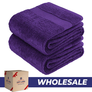 American Soft Linen Bekos 35x70 Inch Jumbo Bath Sheet Set of 2, Wholesale 100% Cotton Turkish Towel Set
