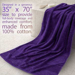 American Soft Linen Bekos 35x70 Inch Jumbo Bath Sheet Set of 2 – Extra Large 100% Cotton Turkish Bath Towels