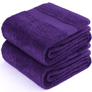 American Soft Linen Bekos 35x70 Inch Jumbo Bath Sheet Set of 2 – Extra Large 100% Cotton Turkish Bath Towels