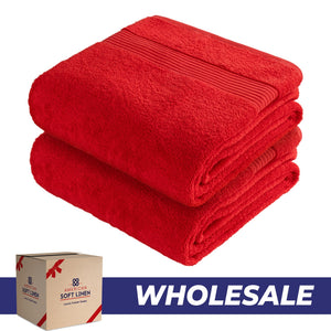 American Soft Linen Bekos 35x70 Inch Jumbo Bath Sheet Set of 2, Wholesale 100% Cotton Turkish Towel Set