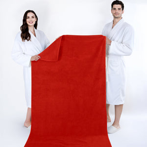 American Soft Linen Bekos 35x70 Inch Jumbo Bath Sheet Set of 2 – Extra Large 100% Cotton Turkish Bath Towels