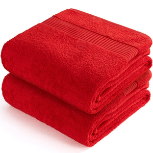 American Soft Linen Bekos 35x70 Inch Jumbo Bath Sheet Set of 2 – Extra Large 100% Cotton Turkish Bath Towels
