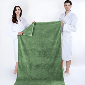 American Soft Linen Bekos 35x70 Inch Jumbo Bath Sheet Set of 2 – Extra Large 100% Cotton Turkish Bath Towels