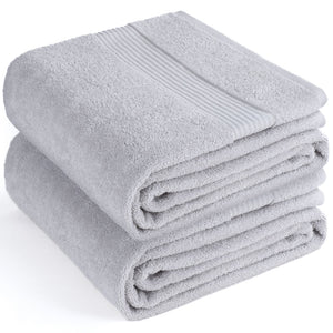 American Soft Linen Bekos 35x70 Inch Jumbo Bath Sheet Set of 2 – Extra Large 100% Cotton Turkish Bath Towels