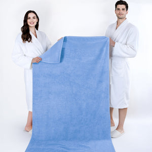 American Soft Linen Bekos 35x70 Inch Jumbo Bath Sheet Set of 2 – Extra Large 100% Cotton Turkish Bath Towels