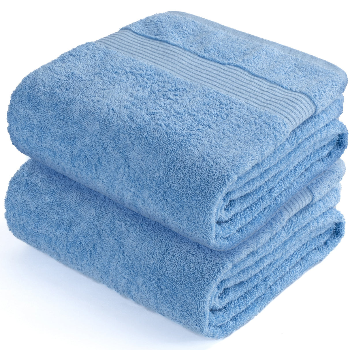 American Soft Linen Bekos 35x70 Inch Jumbo Bath Sheet Set of 2 – Extra Large 100% Cotton Turkish Bath Towels