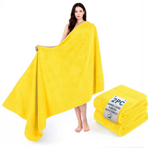 American Soft Linen Bekos 35x70 Inch Jumbo Bath Sheet Set of 2 – Extra Large 100% Cotton Turkish Bath Towels