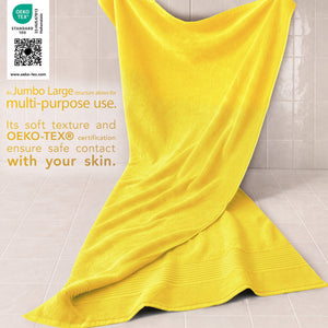 American Soft Linen Bekos 35x70 Inch Jumbo Bath Sheet Set of 2 – Extra Large 100% Cotton Turkish Bath Towels