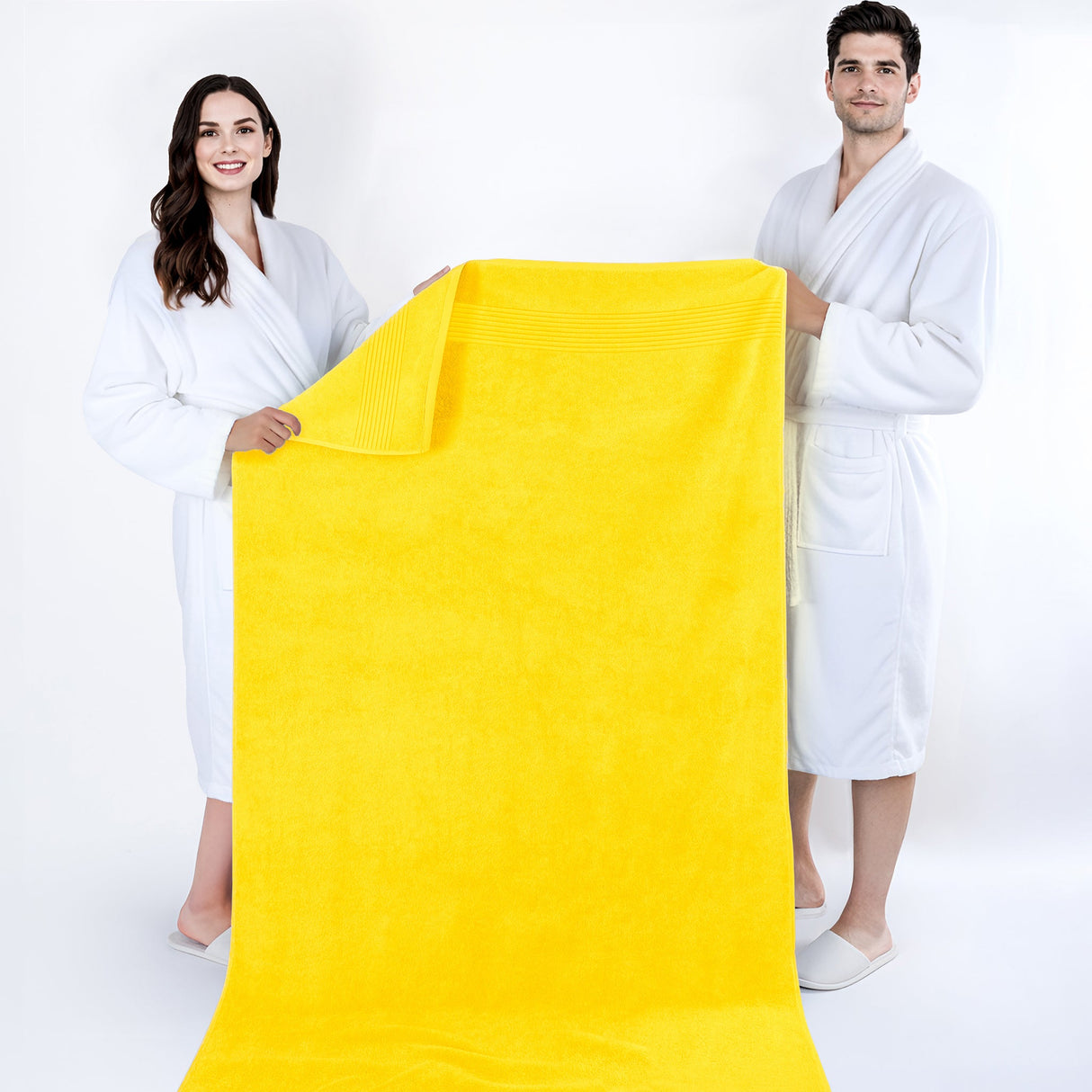 American Soft Linen Bekos 35x70 Inch Jumbo Bath Sheet Set of 2 – Extra Large 100% Cotton Turkish Bath Towels