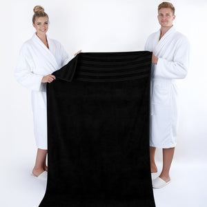 American Soft Linen 35x70 Inch Jumbo Bath Sheet Set of 2 – Extra Large 100% Cotton Turkish Bath Towels