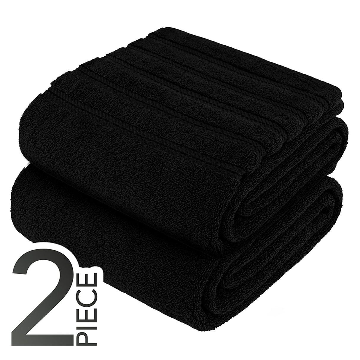 American Soft Linen 35x70 Inch Jumbo Bath Sheet Set of 2 – Extra Large 100% Cotton Turkish Bath Towels