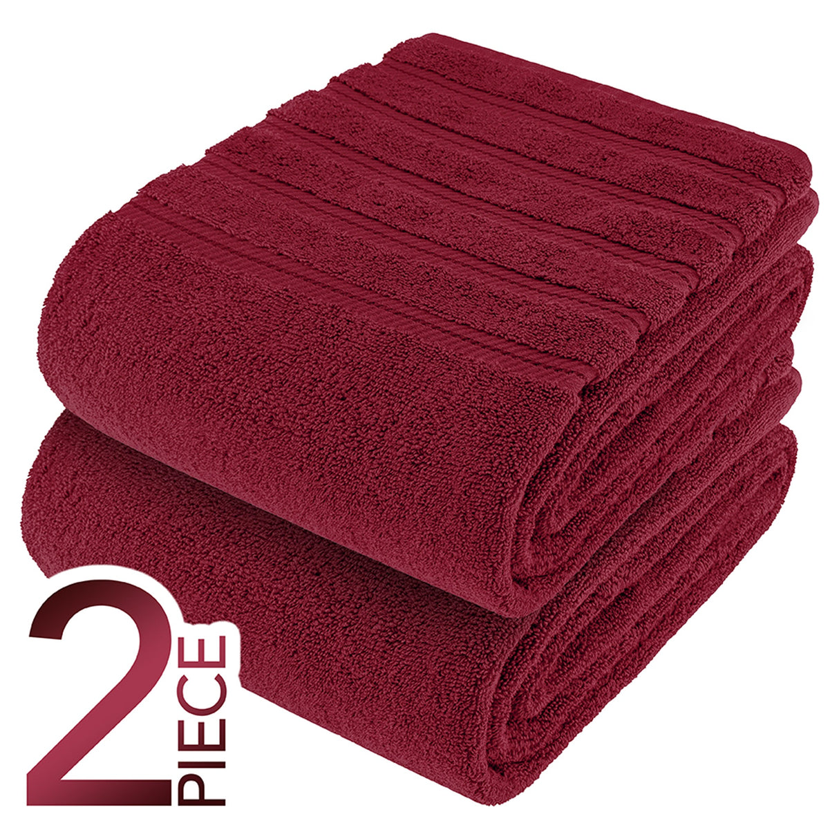 American Soft Linen 35x70 Inch Jumbo Bath Sheet Set of 2 – Extra Large 100% Cotton Turkish Bath Towels