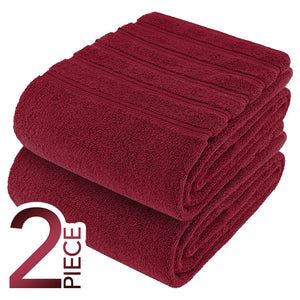 American Soft Linen 35x70 Inch Jumbo Bath Sheet Set of 2 – Extra Large 100% Cotton Turkish Bath Towels