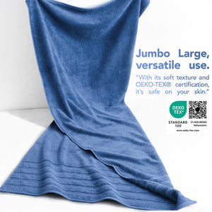 American Soft Linen 35x70 Inch Jumbo Bath Sheet Set of 2 – Extra Large 100% Cotton Turkish Bath Towels