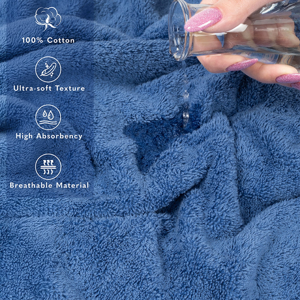 American Soft Linen 35x70 Inch Jumbo Bath Sheet Set of 2 – Extra Large 100% Cotton Turkish Bath Towels