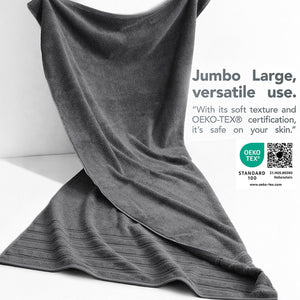 American Soft Linen 35x70 Inch Jumbo Bath Sheet Set of 2 – Extra Large 100% Cotton Turkish Bath Towels