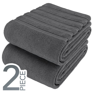 American Soft Linen 35x70 Inch Jumbo Bath Sheet Set of 2 – Extra Large 100% Cotton Turkish Bath Towels