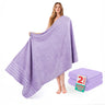 American Soft Linen 35x70 Inch Jumbo Bath Sheet Set of 2 – Extra Large 100% Cotton Turkish Bath Towels