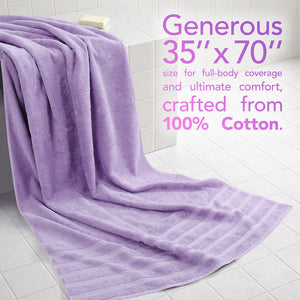 American Soft Linen 35x70 Inch Jumbo Bath Sheet Set of 2 – Extra Large 100% Cotton Turkish Bath Towels