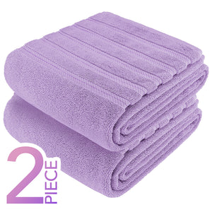 American Soft Linen 35x70 Inch Jumbo Bath Sheet Set of 2 – Extra Large 100% Cotton Turkish Bath Towels
