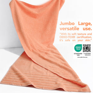 American Soft Linen 35x70 Inch Jumbo Bath Sheet Set of 2 – Extra Large 100% Cotton Turkish Bath Towels
