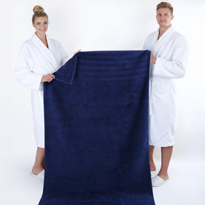 American Soft Linen 35x70 Inch Jumbo Bath Sheet Set of 2 – Extra Large 100% Cotton Turkish Bath Towels