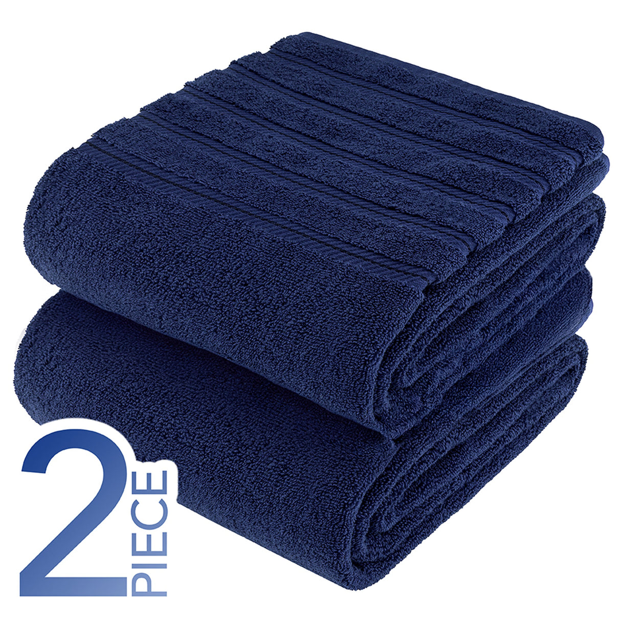 American Soft Linen 35x70 Inch Jumbo Bath Sheet Set of 2 – Extra Large 100% Cotton Turkish Bath Towels