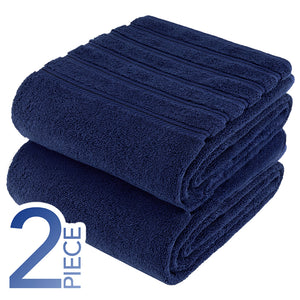 American Soft Linen 35x70 Inch Jumbo Bath Sheet Set of 2 – Extra Large 100% Cotton Turkish Bath Towels