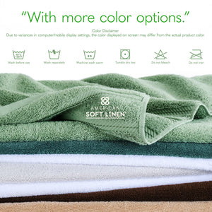 American Soft Linen 35x70 Inch Jumbo Bath Sheet Set of 2 – Extra Large 100% Cotton Turkish Bath Towels