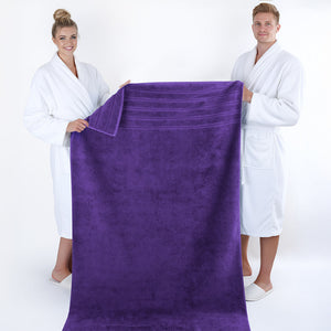 American Soft Linen 35x70 Inch Jumbo Bath Sheet Set of 2 – Extra Large 100% Cotton Turkish Bath Towels