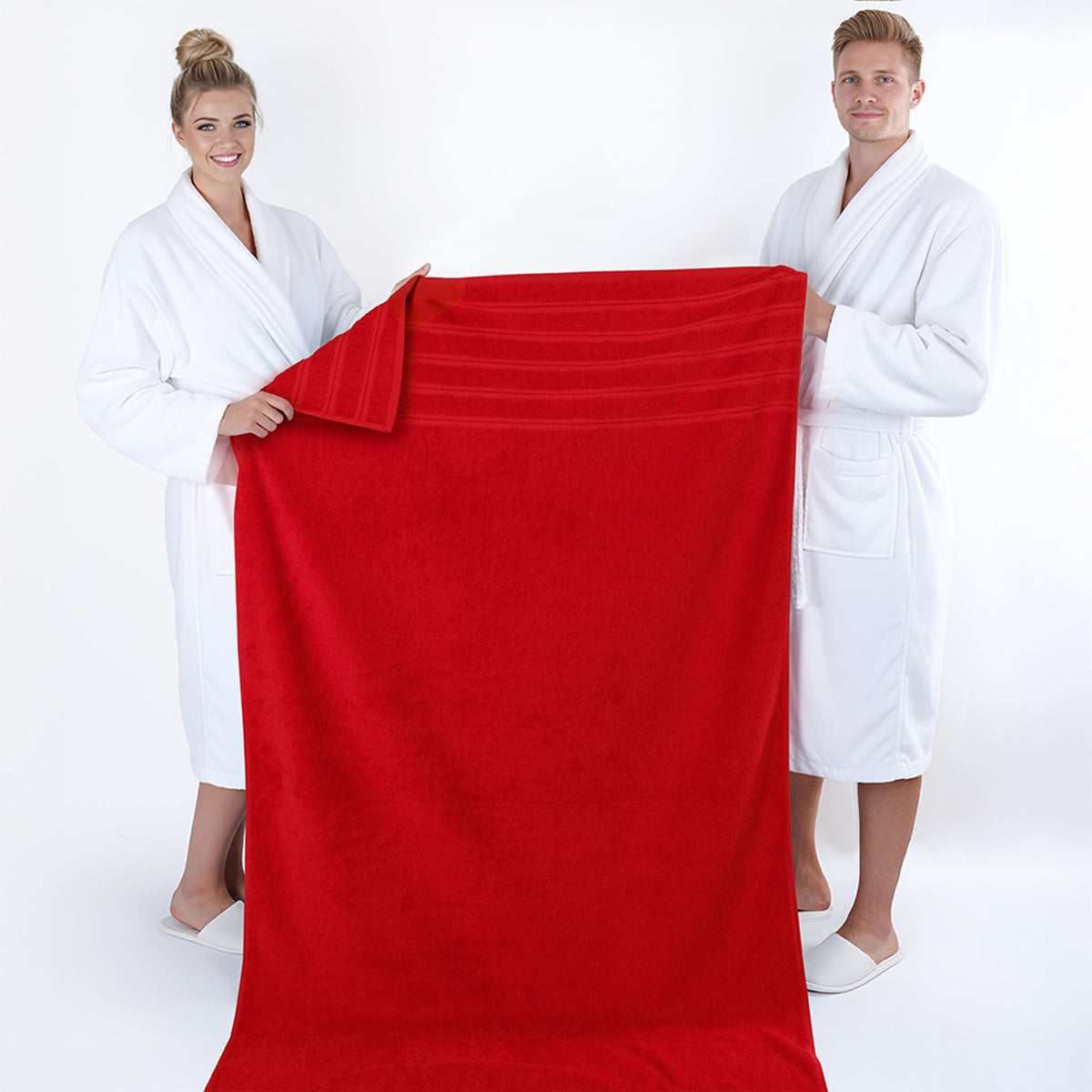 American Soft Linen 35x70 Inch Jumbo Bath Sheet Set of 2 – Extra Large 100% Cotton Turkish Bath Towels