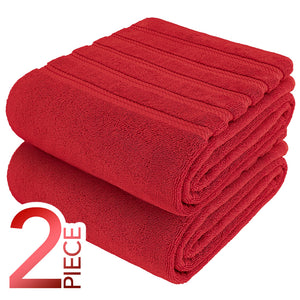 American Soft Linen 35x70 Inch Jumbo Bath Sheet Set of 2 – Extra Large 100% Cotton Turkish Bath Towels