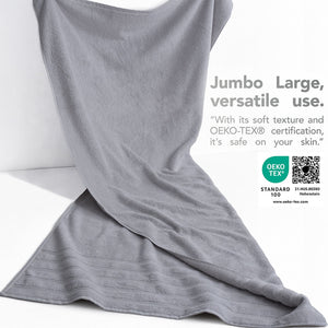 American Soft Linen 35x70 Inch Jumbo Bath Sheet Set of 2 – Extra Large 100% Cotton Turkish Bath Towels