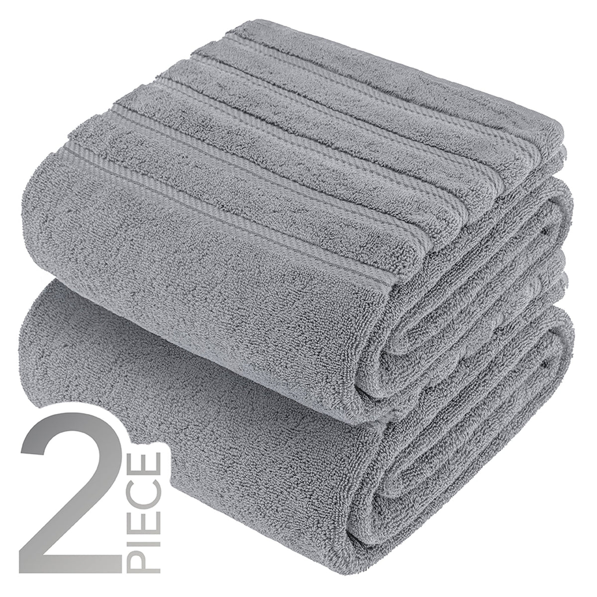 American Soft Linen 35x70 Inch Jumbo Bath Sheet Set of 2 – Extra Large 100% Cotton Turkish Bath Towels