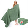 American Soft Linen 35x70 Inch Jumbo Bath Sheet Set of 2 – Extra Large 100% Cotton Turkish Bath Towels