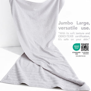 American Soft Linen 35x70 Inch Jumbo Bath Sheet Set of 2 – Extra Large 100% Cotton Turkish Bath Towels
