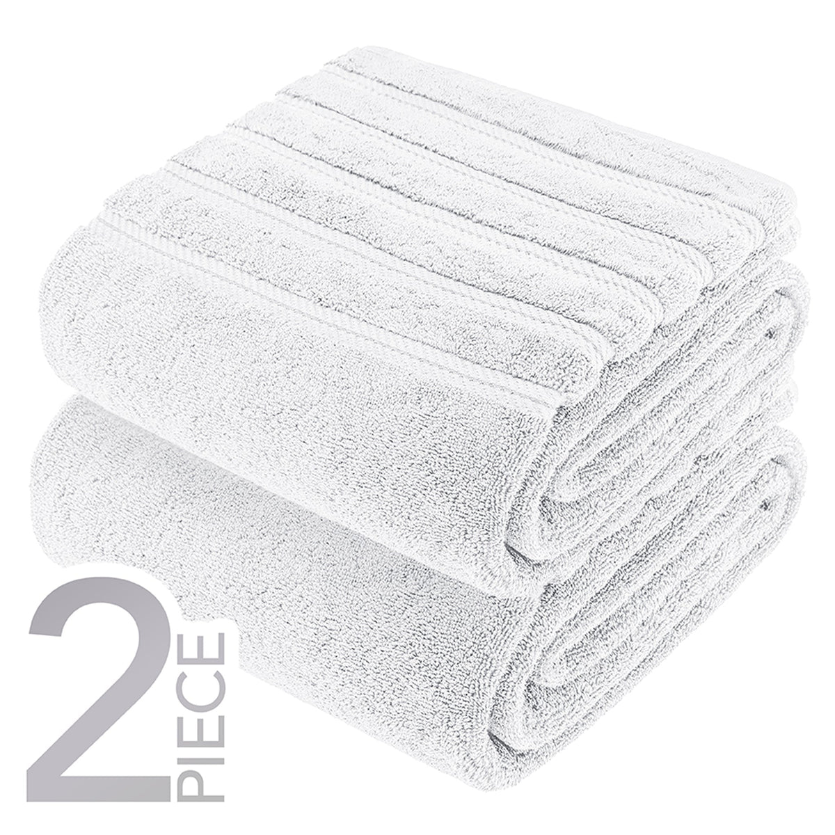 American Soft Linen 35x70 Inch Jumbo Bath Sheet Set of 2 – Extra Large 100% Cotton Turkish Bath Towels