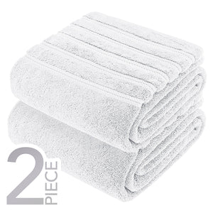 American Soft Linen 35x70 Inch Jumbo Bath Sheet Set of 2 – Extra Large 100% Cotton Turkish Bath Towels