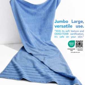 American Soft Linen 35x70 Inch Jumbo Bath Sheet Set of 2 – Extra Large 100% Cotton Turkish Bath Towels
