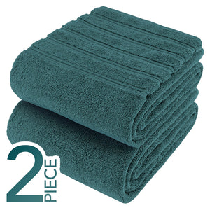 American Soft Linen 35x70 Inch Jumbo Bath Sheet Set of 2 – Extra Large 100% Cotton Turkish Bath Towels